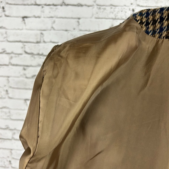 SAG HARBOR | 40% wool houndstooth blazer with shoulder pads size 16 - Picture 10 of 12